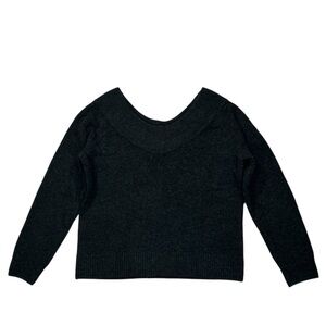 H&M Women’s Black Wool Blend Long Sleeve Sweater Size Medium